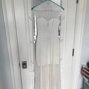 BCBG white mesh dress, worn once!